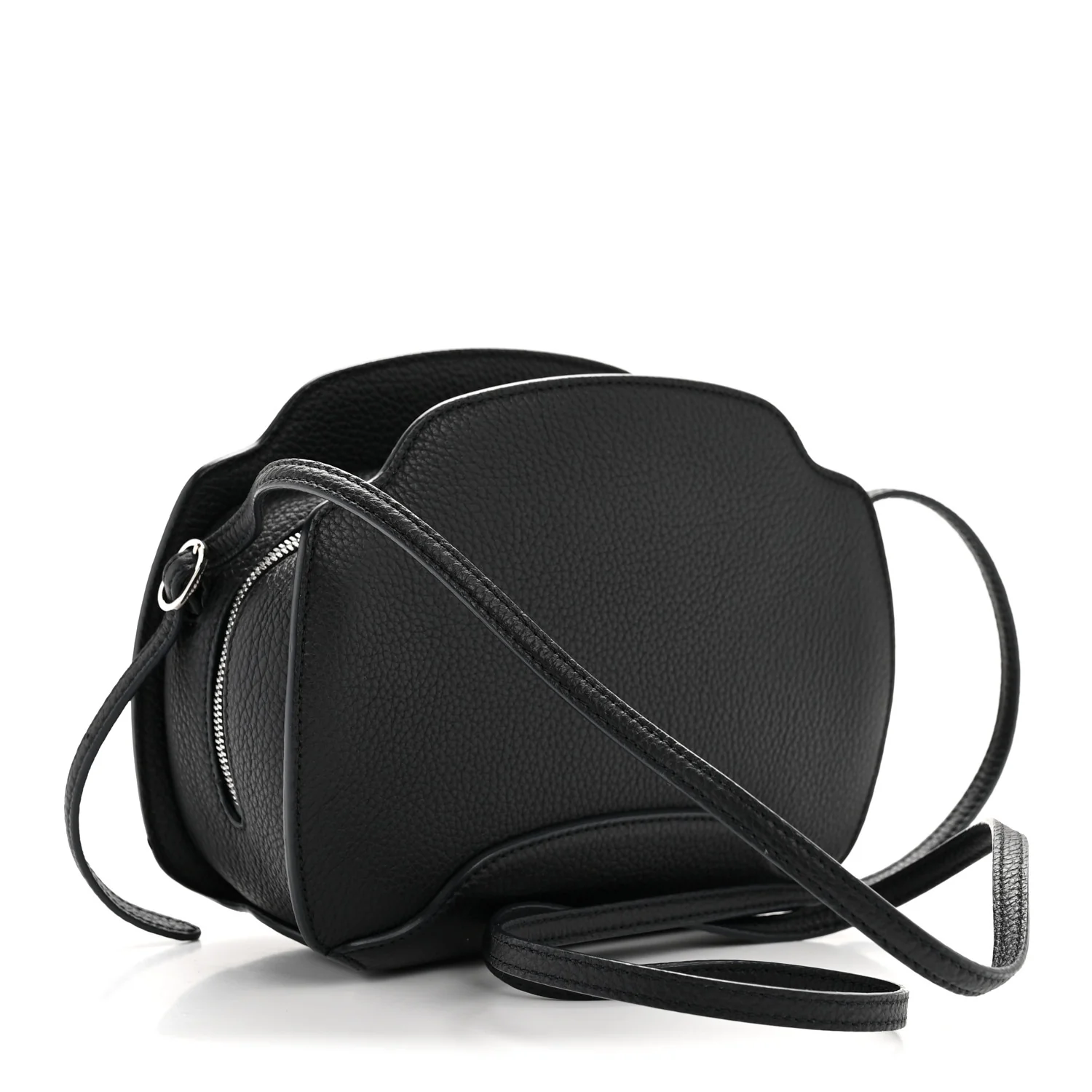 Grained Calfskin Sesia Crossbody Black