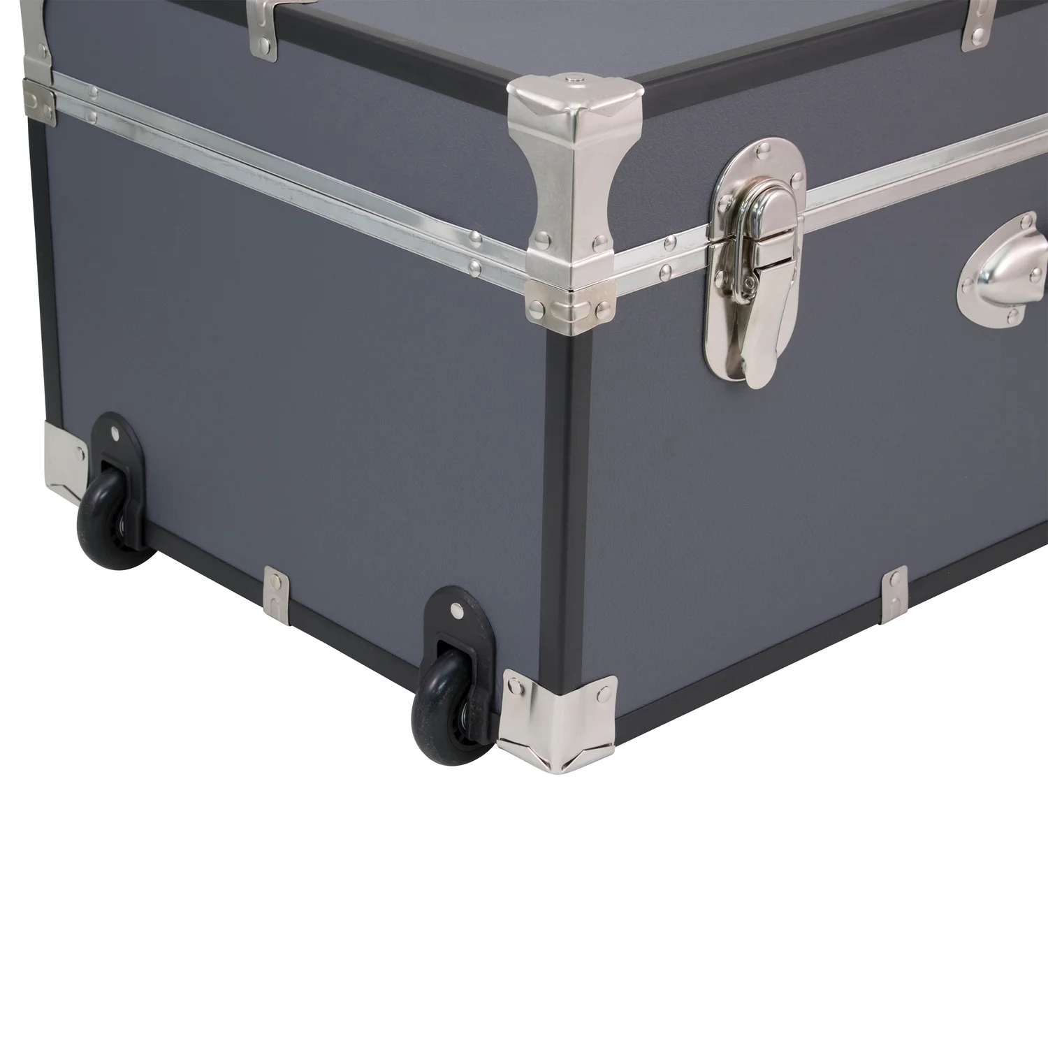 Seward Trunk Rover 30 in. Locking Trunk with Wheels(Gray) - Image 4