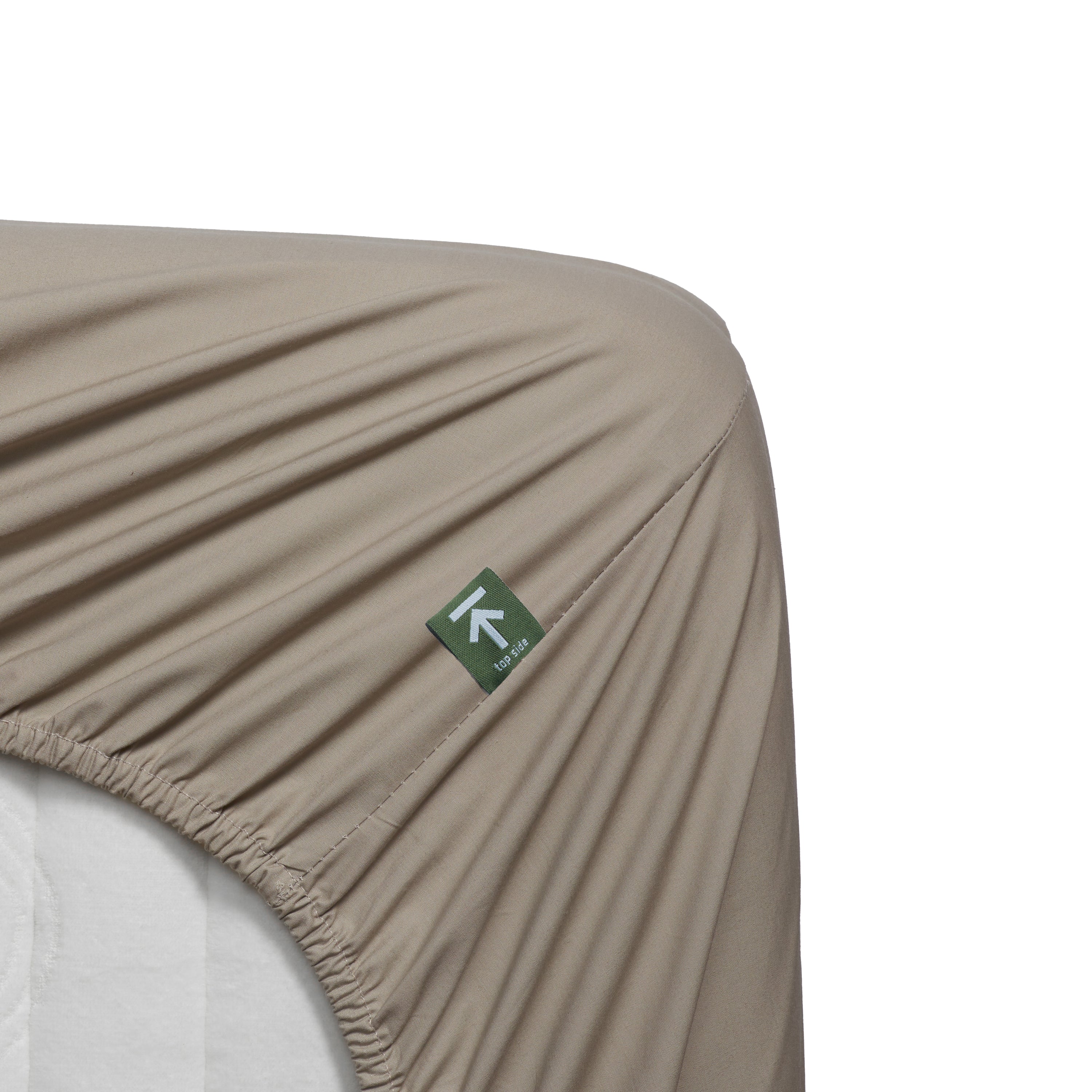 Beddinghouse Percale katoen - Topper Hoeslaken - 180x210 - Zand