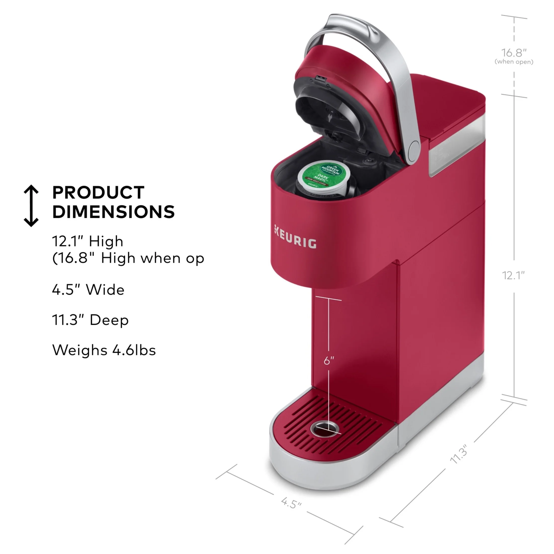 Keurig K - Mini Plus Single Serve K - Cup Pod Coffee Maker, Dusty Rosé
