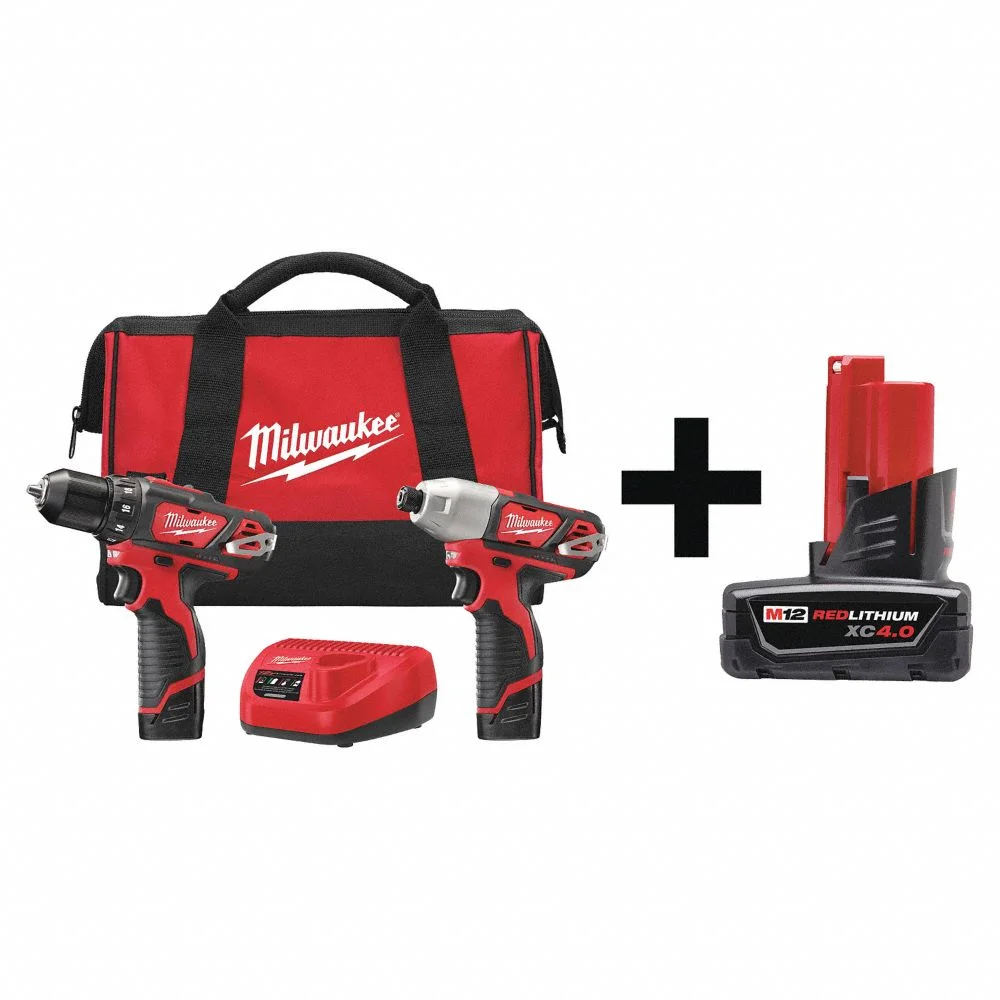 Milwaukee 2494 - 22 Kit with Free M12 2.0ah Compact Battery
