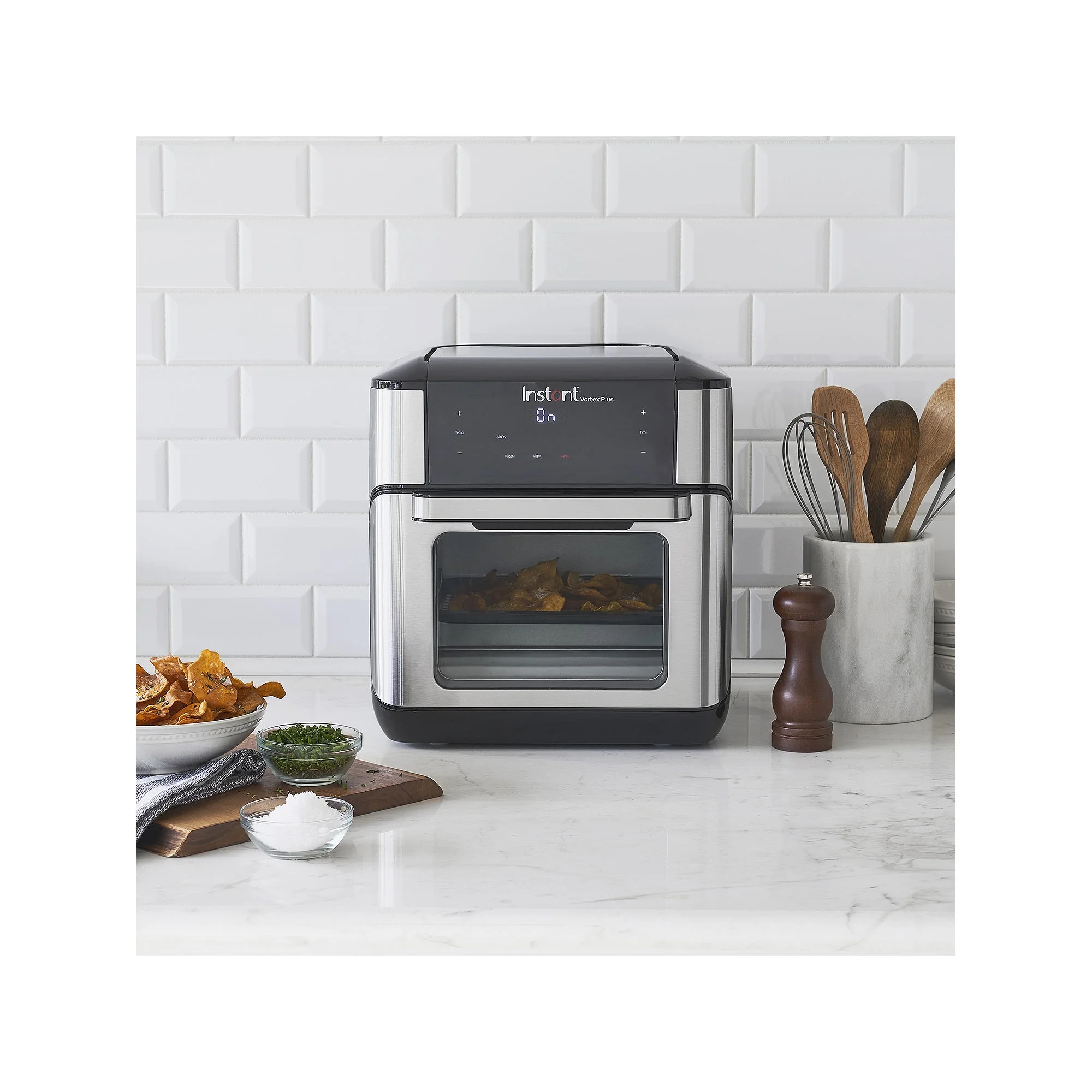 Vortex Plus 10-Quart Air Fryer Oven with 7-in-1 Cooking Functions and Accessories Included, Stainless Steel(7-in-1) - Image 4