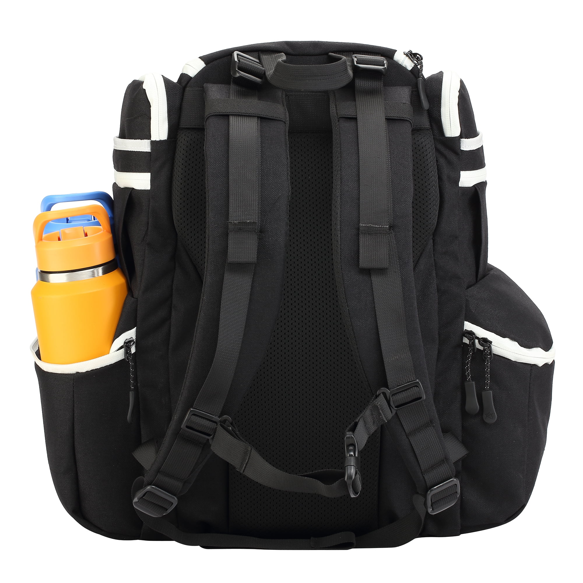 Apex XL Backpack | Large Disc Golf Backpack | Store Up to 34+ Discs | Full Height Side Pockets | Disc Golf Bags with Cooler | Safety Pouches for Wallets or Keys | Cordura Nylon Material…(Black) - Image 4
