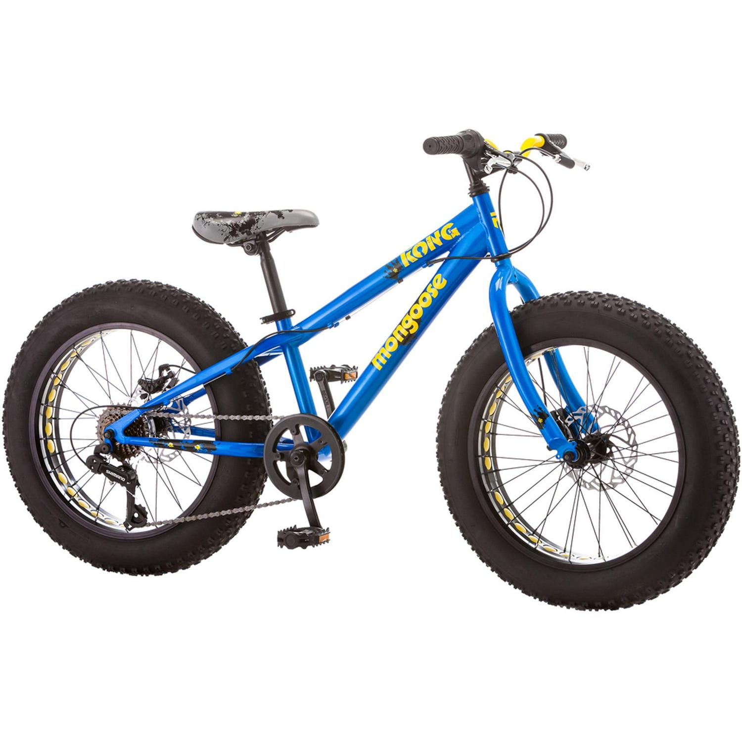 Mongoose Kong Mountain Bike. Boys. 20 in Wheel. Blue