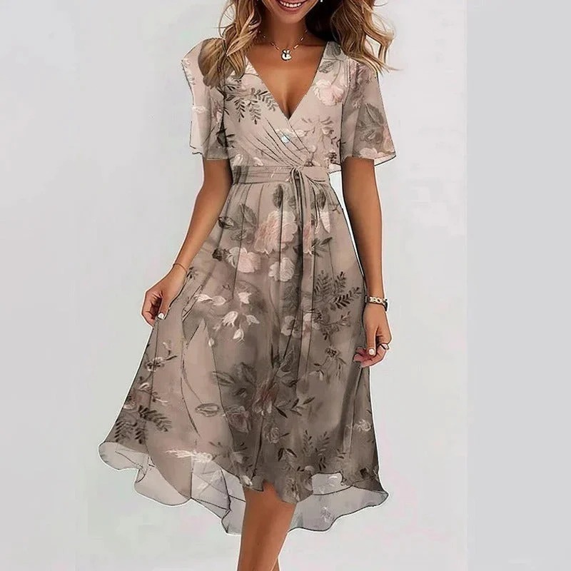 Robe féminine élégante et éclatante