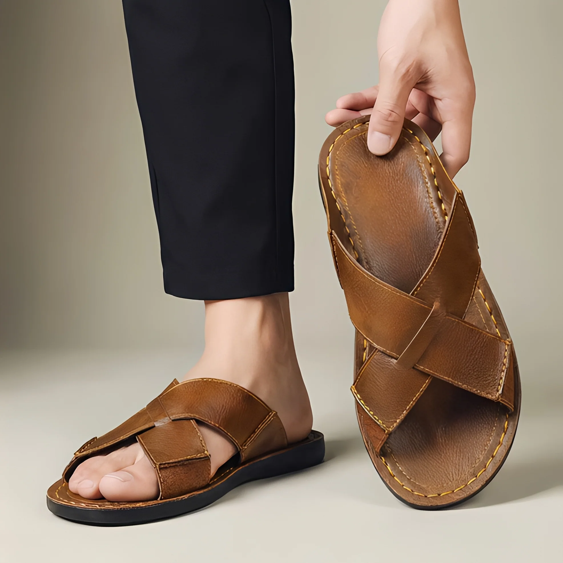 Renejay - Sandales d'été élégantes et modernes pour hommes