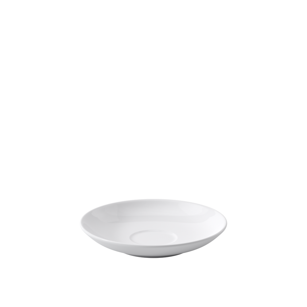 Anmut Espresso cup saucer - White, 4.8'', Premium Bone Porcelain