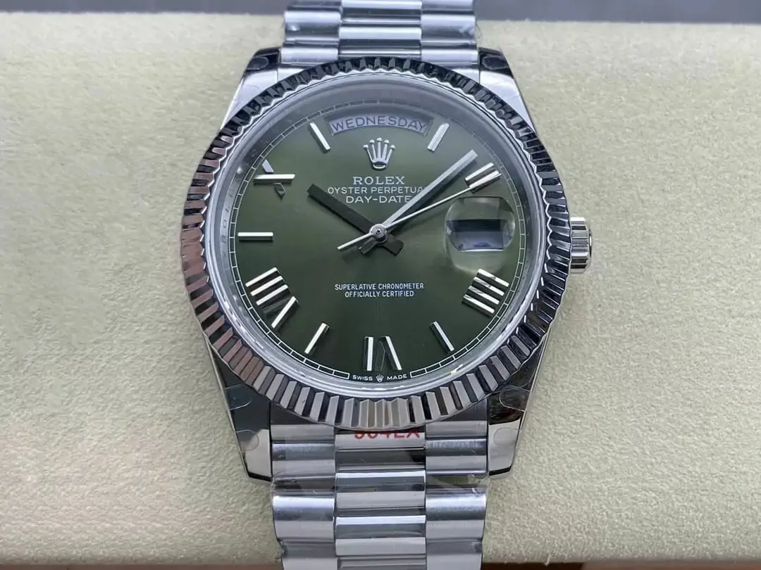 Rolex Day Date M228236-0008 GM Factory V2 Green Dial Stainless Steel