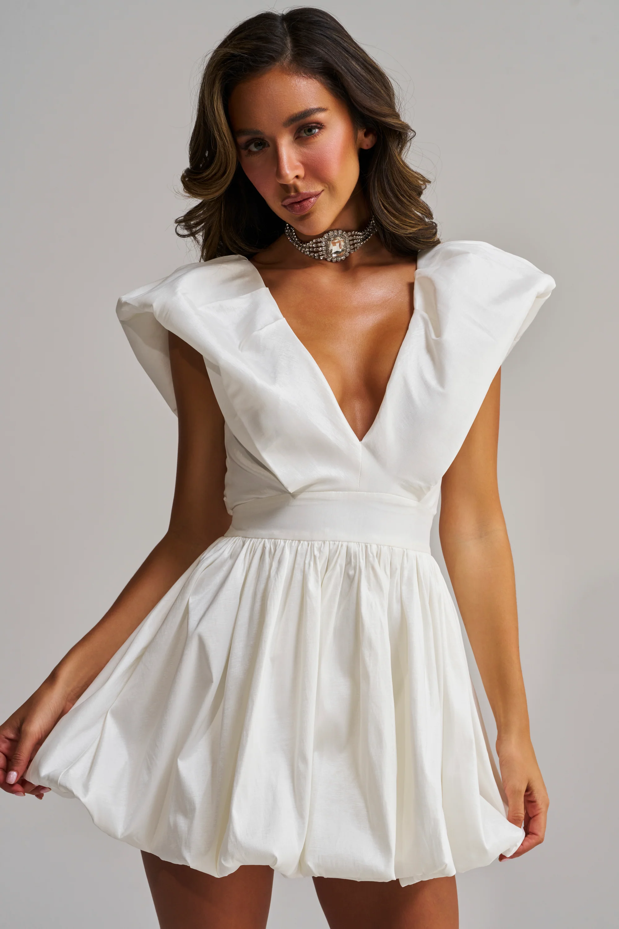 FAR GONE WHITE MINI DRESS - Akira Store