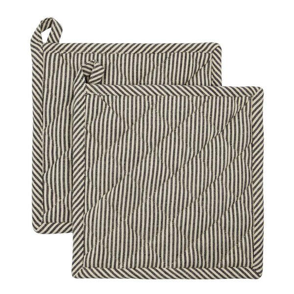 Chef gryteklut 22,5x22,5 cm 2 stk mørkegrå