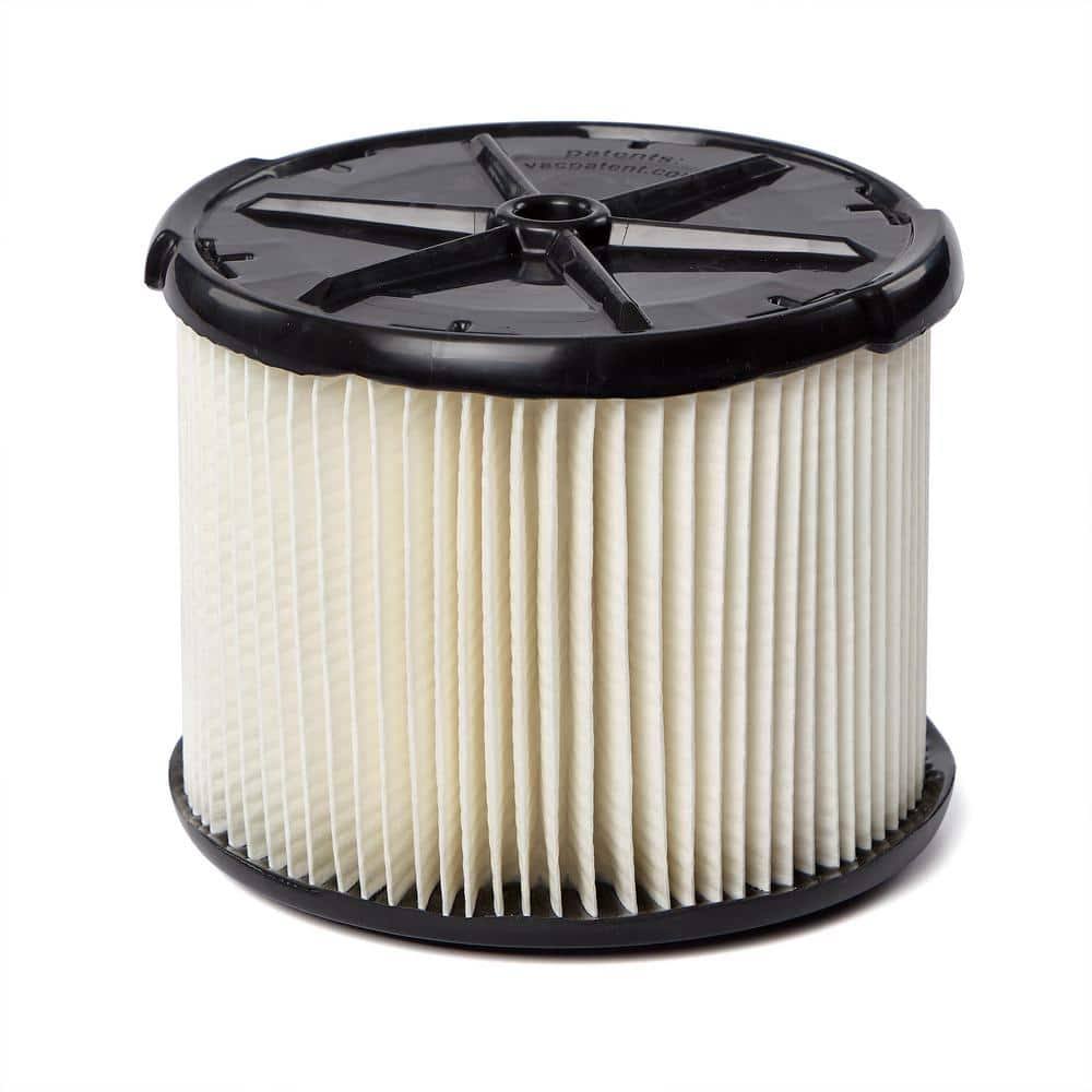 Ridgid 1-Layer Standard Pleated Paper Filter for 3 to 4.5 Gallon Wet/Dry Shop Vacuums
