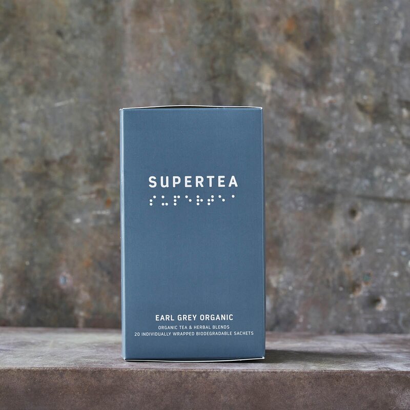 Supertea økologisk svart te 30g 20 stk earlgrey