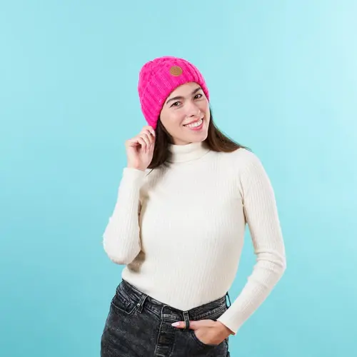 Bonnet Elder Flower Fuschia