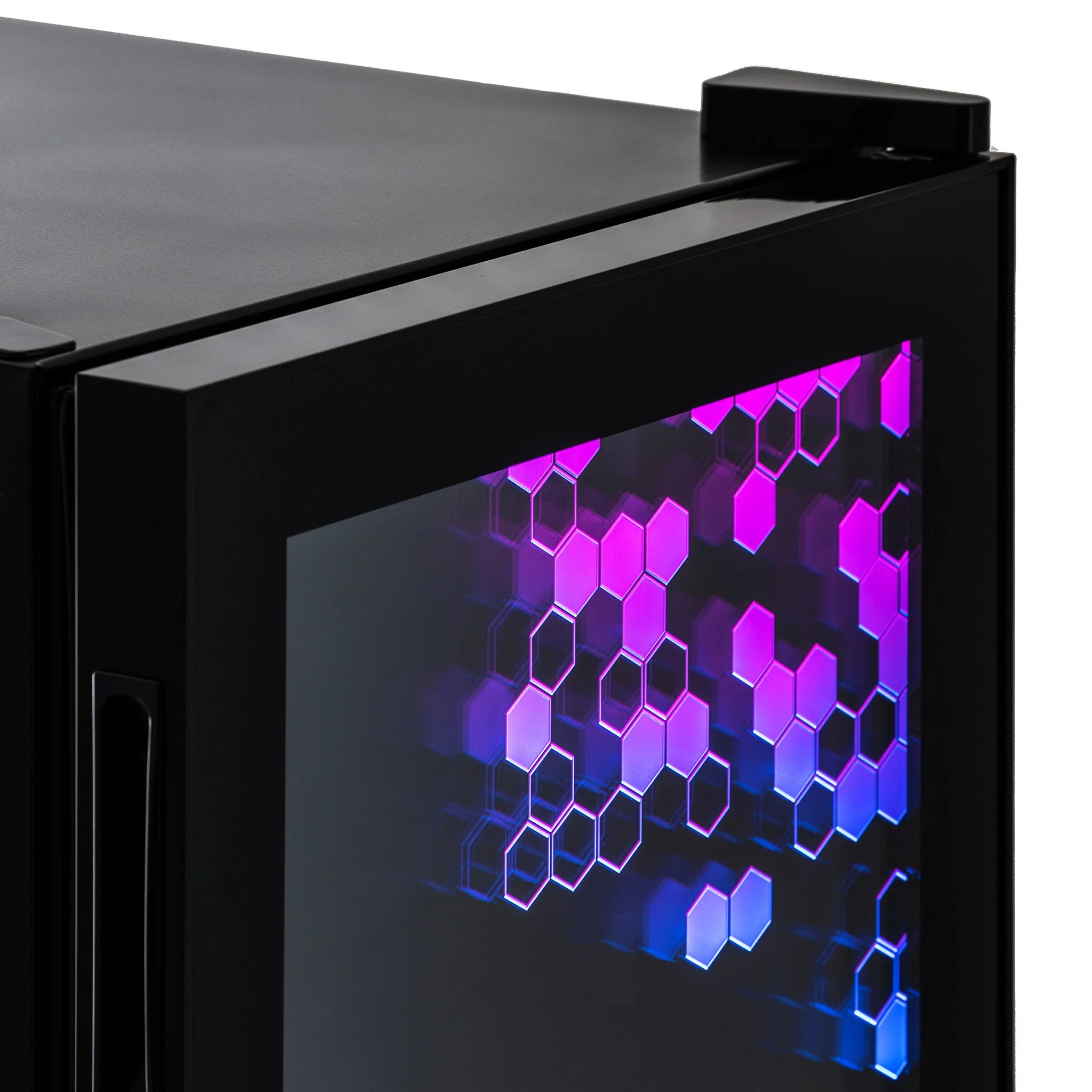 Newair Prismatic Series Beverage Fridge with RGB HexaColor LED Lights