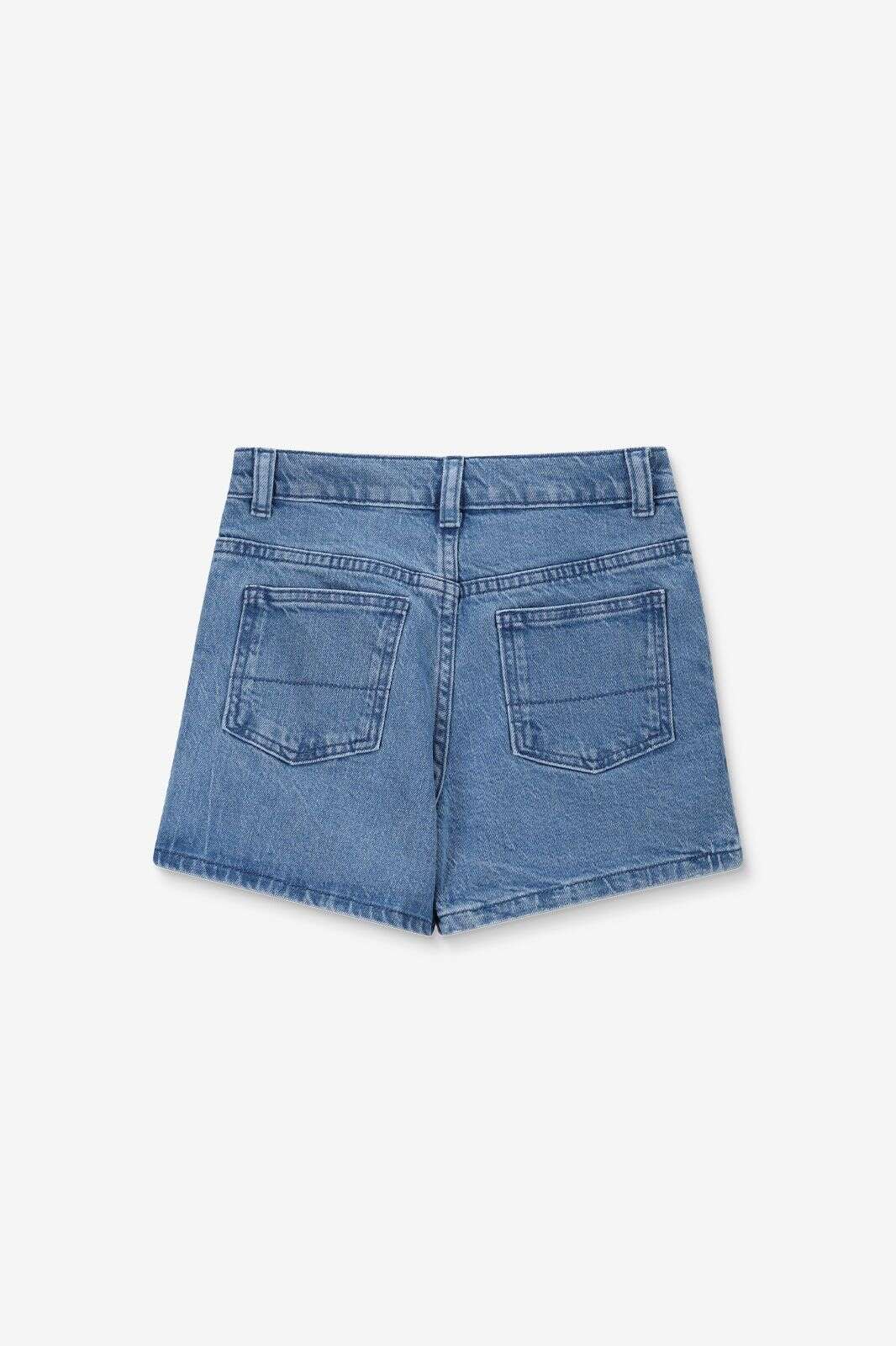 Lichtblauwe denim skort