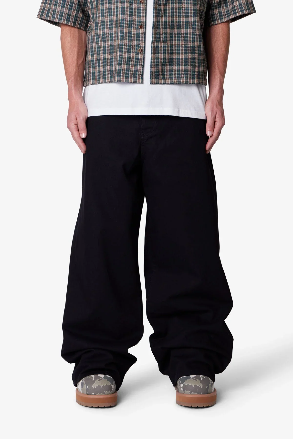 Raw Baggy Rave Denim - Washed Black