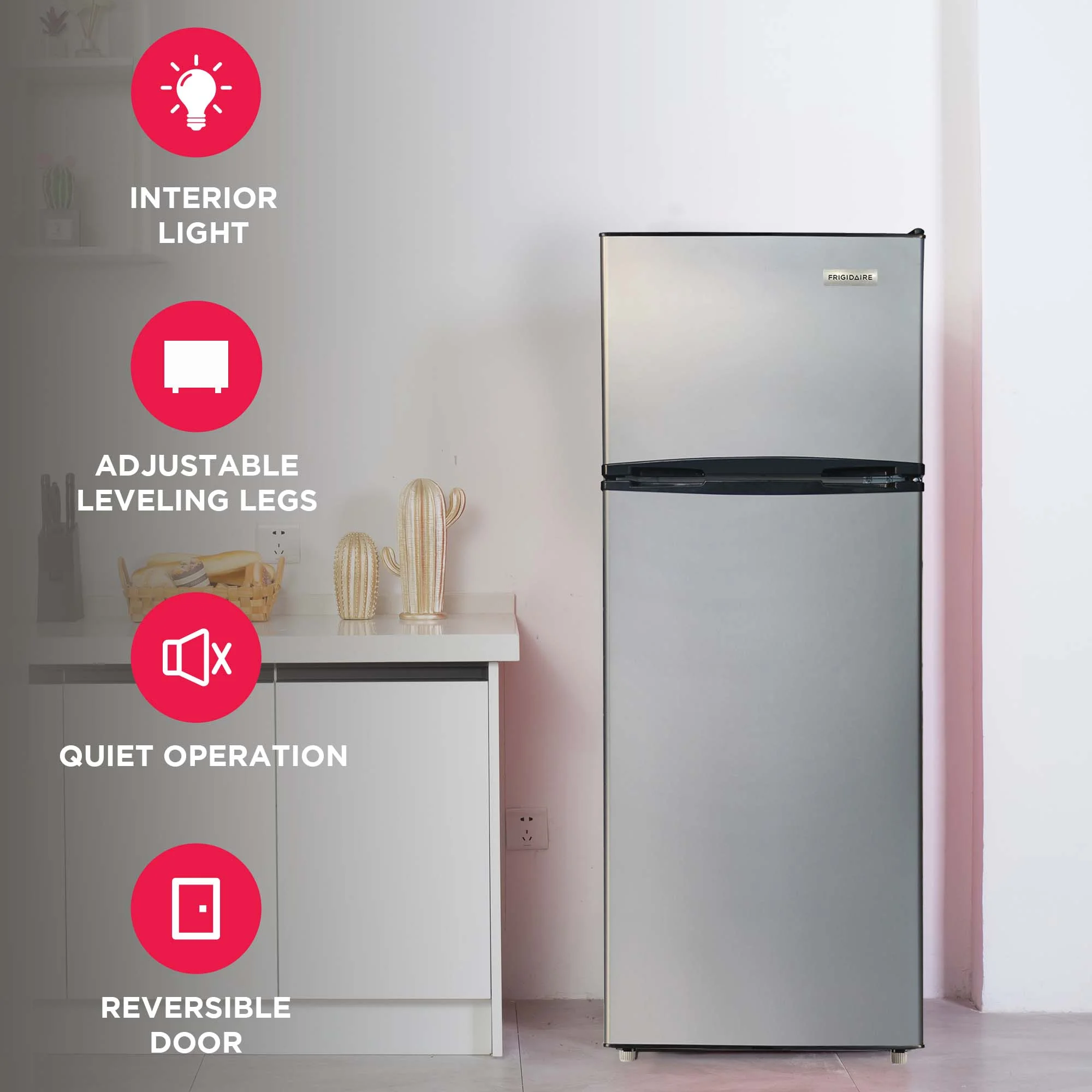 7.5 Cu. ft. Refrigerator, Platinum Series, Standard Door Style Stainless Look - Image 3