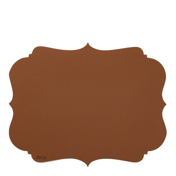 Vintage bordbrikke 44x35 cm brun