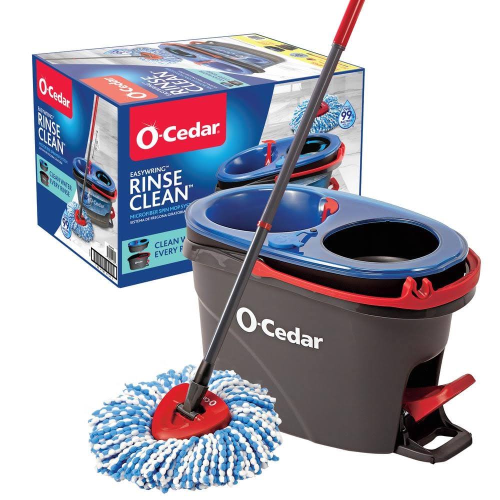 O-Cedar 168534 RinseClean Spin Mop and Bucket System