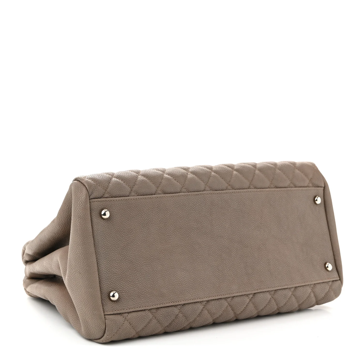 Caviar Quilted Large Just Mademoiselle Beige