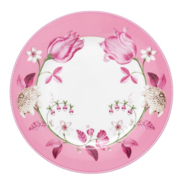 Jolie Tulip tallerken 23 cm rosa
