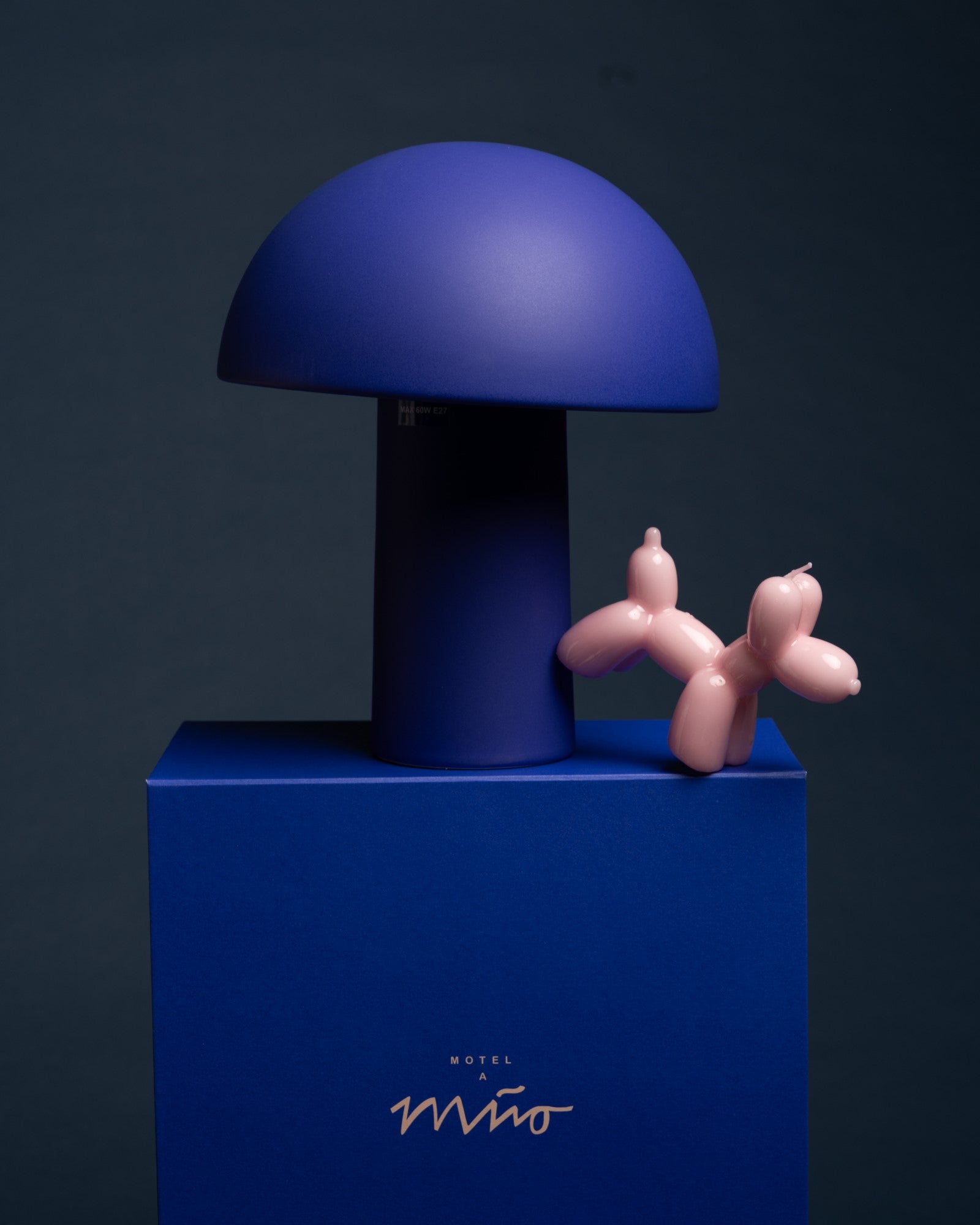 COGUMELO - CERAMIC LAMP DARK BLUE