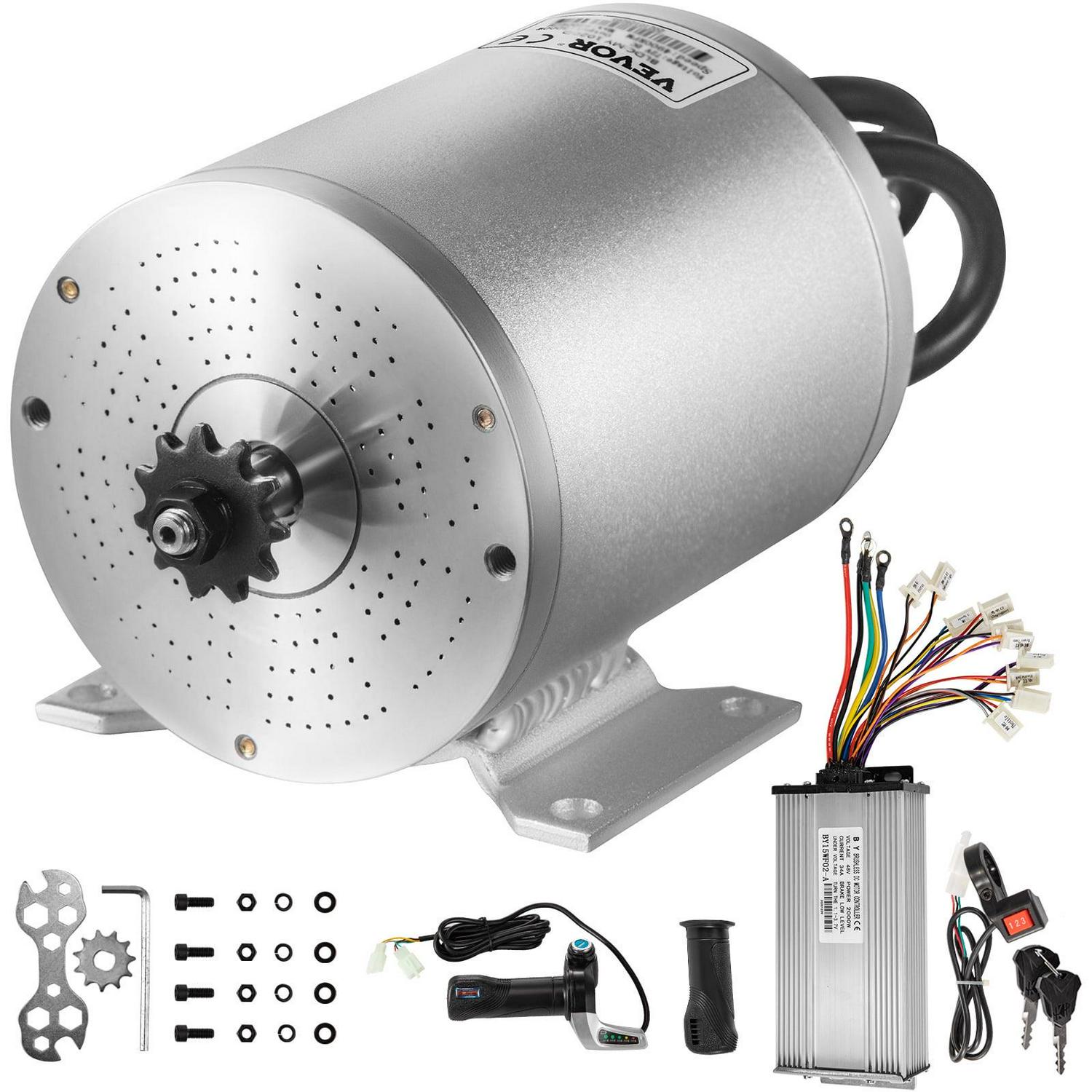 VEVOR 48V 2000W Brushless DC Motor Kit. 4300 RPM. with Controller & Throttle. for Go Kart/ATV. 10 lb