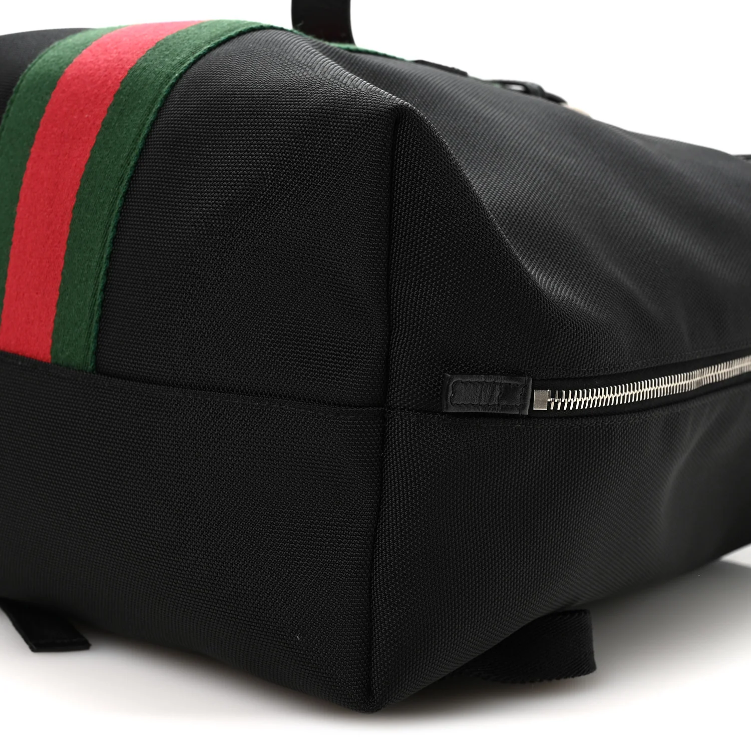 Techno Canvas Web Single Buckle Backpack Black