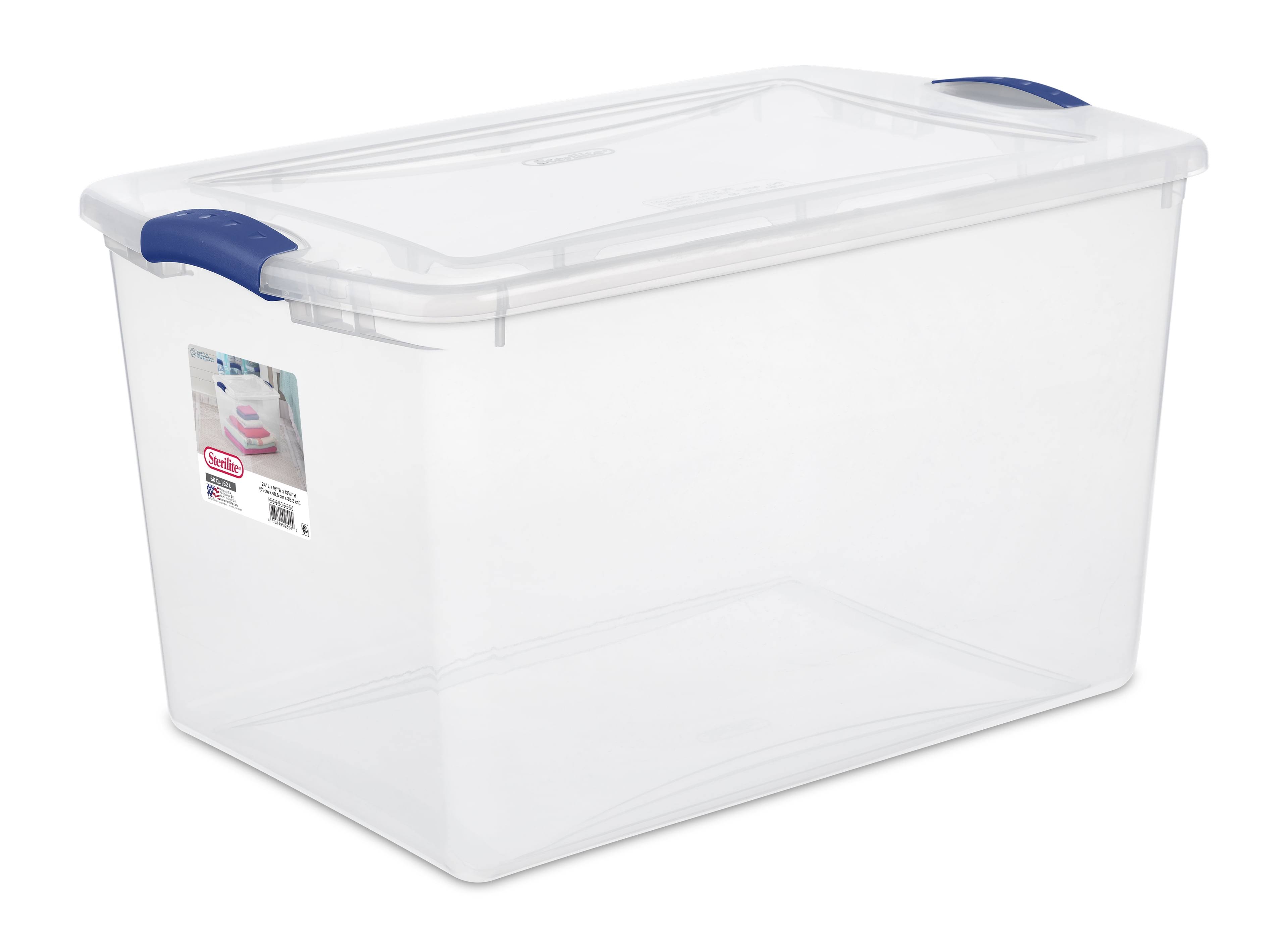 Sterilite Latch Box Stadium Blue 66 qt