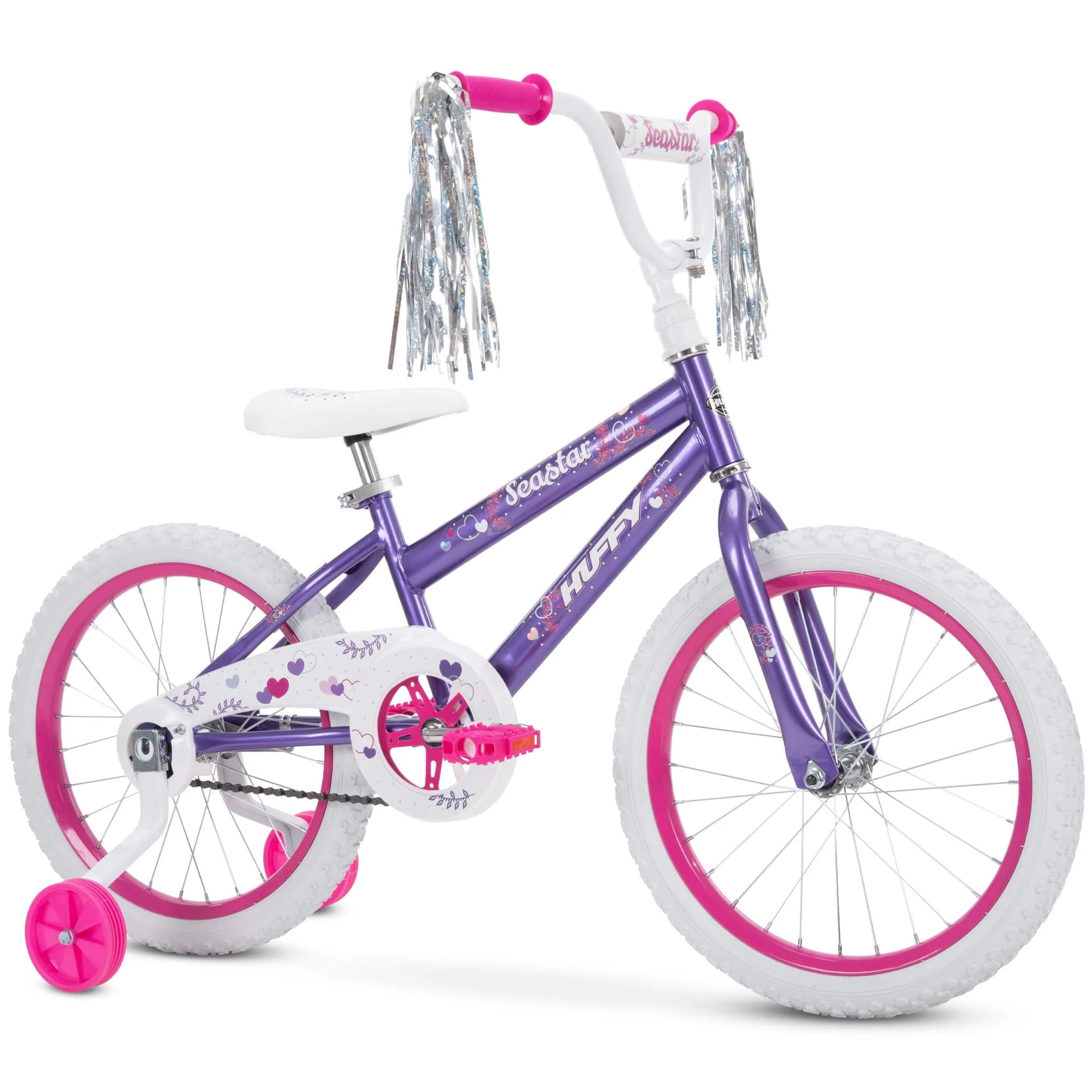 Huffy 18 In. Sea Star Kids Bike for Girls Ages 4 and up, Child, Metallic Purple