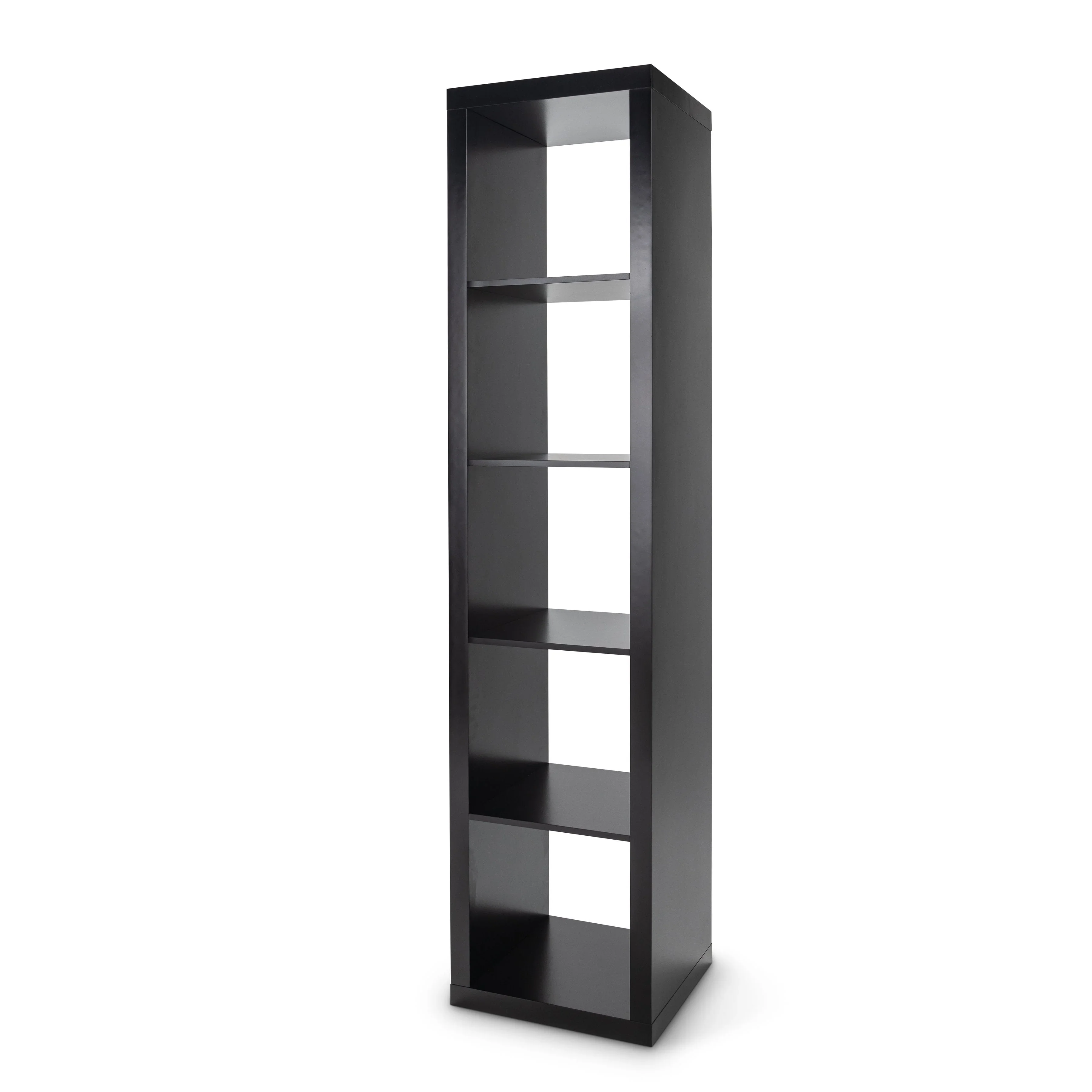 Better Homes & Gardens 5-Cube Vertical Storage Organizer, Solid Black
