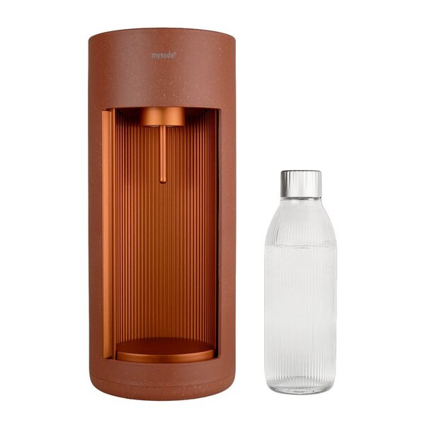 Glassy kullsyremaskin uten sylinder terracotta