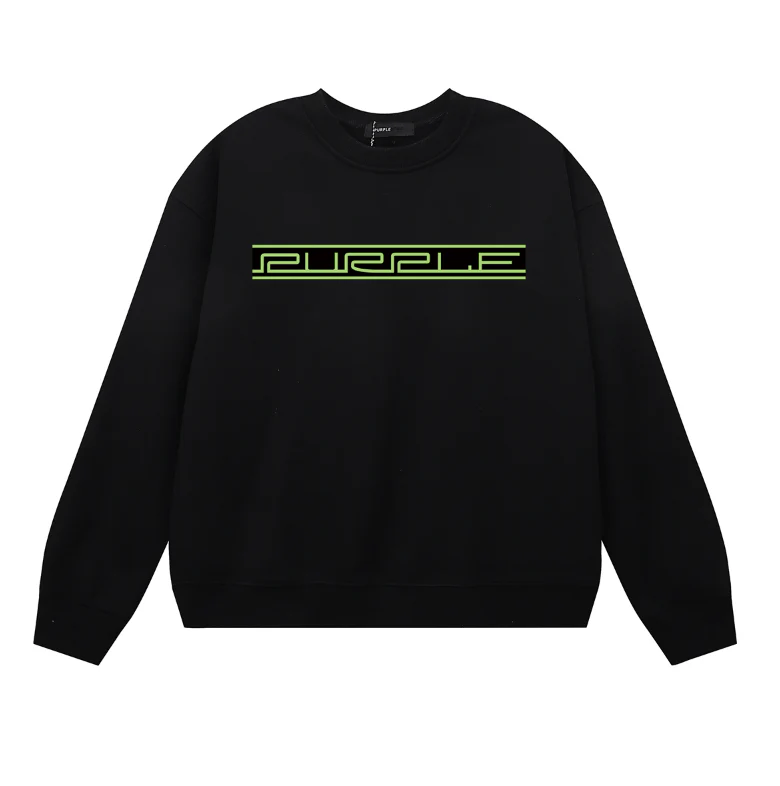 Purple Men's Long-Sleeve T-shirt Sweatshirt 1131