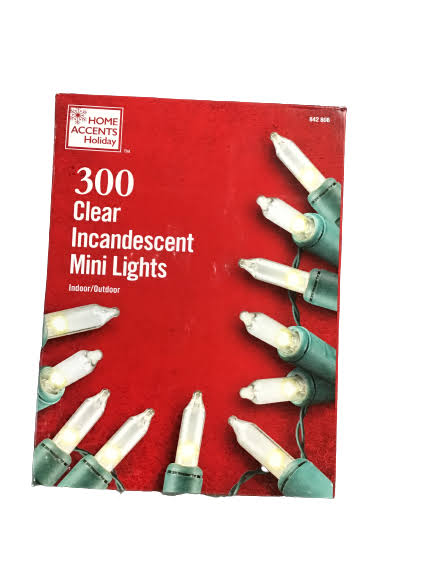 Home Accents 300 Clear Incandescent Mini Lights