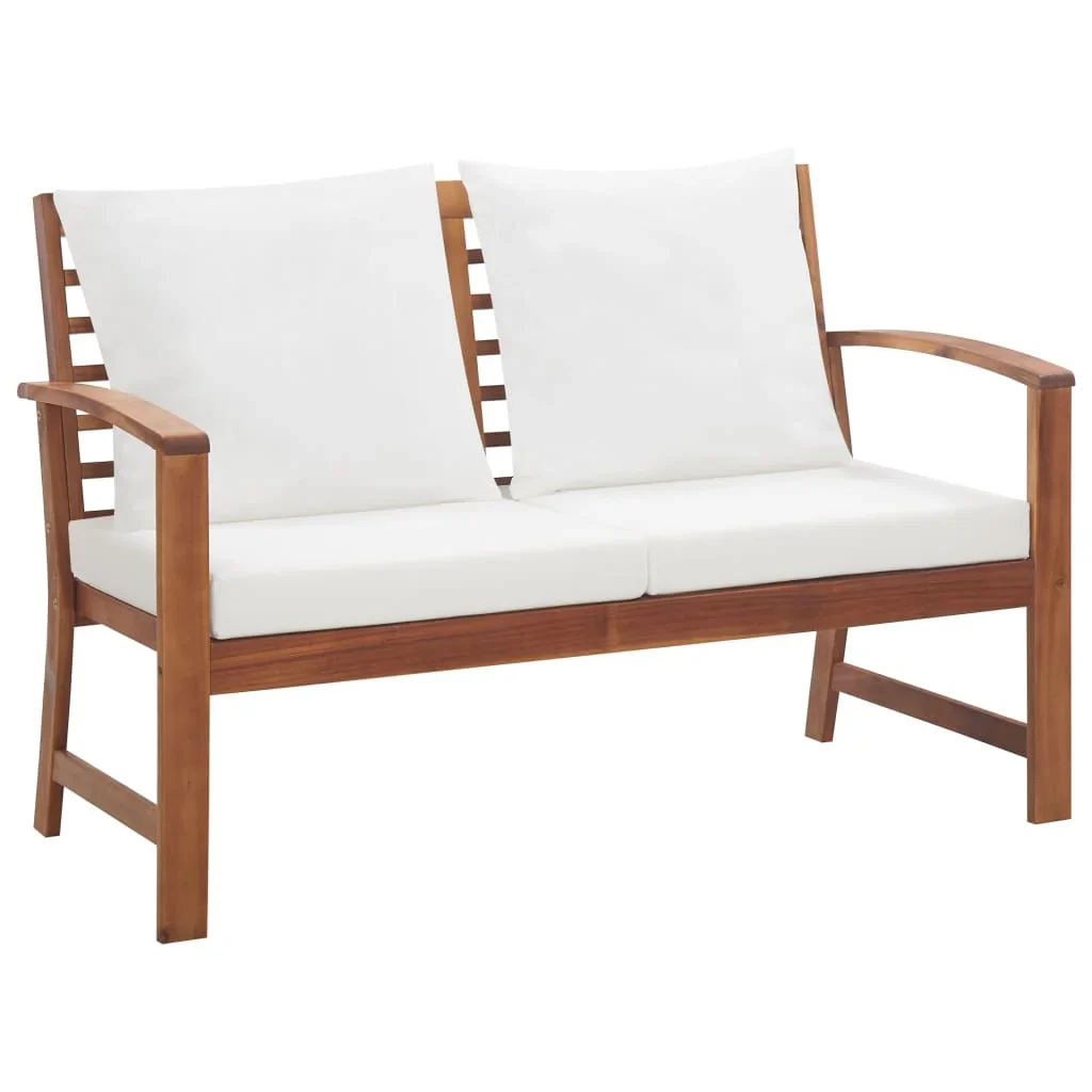 vidaXL Garden Sofa Set Warm Brown Solid Acacia wood Medium Durable