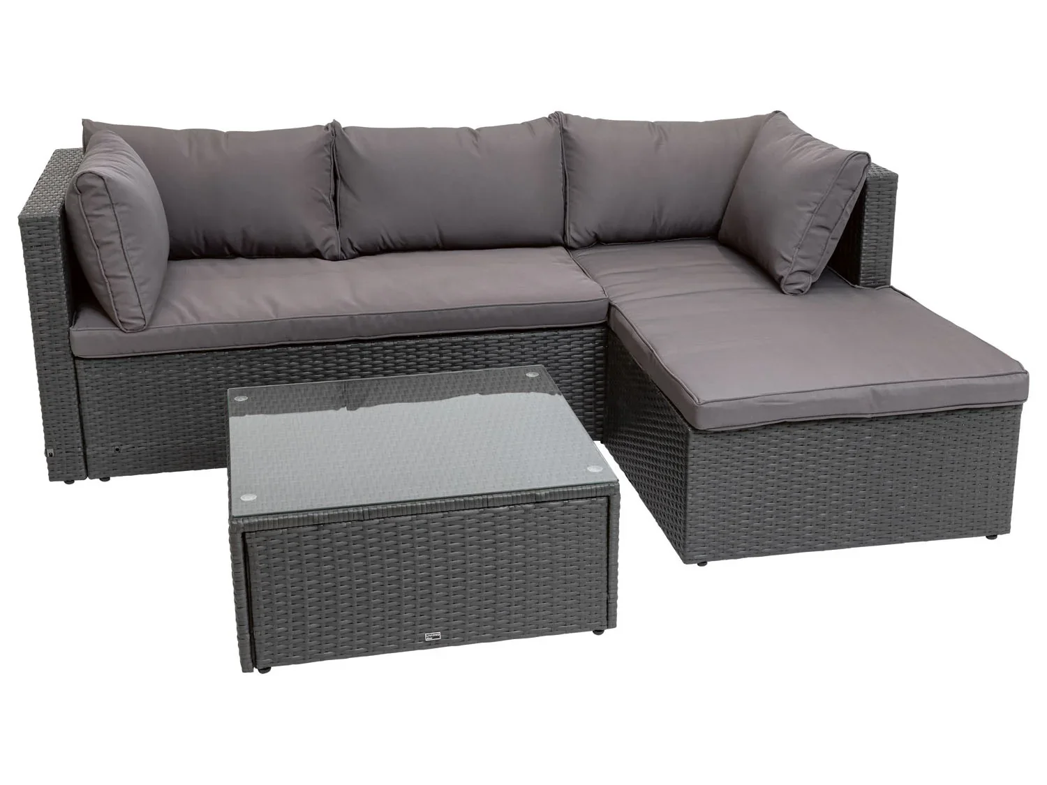 LIVARNO home Ensemble coin salon, 2 pices, gris