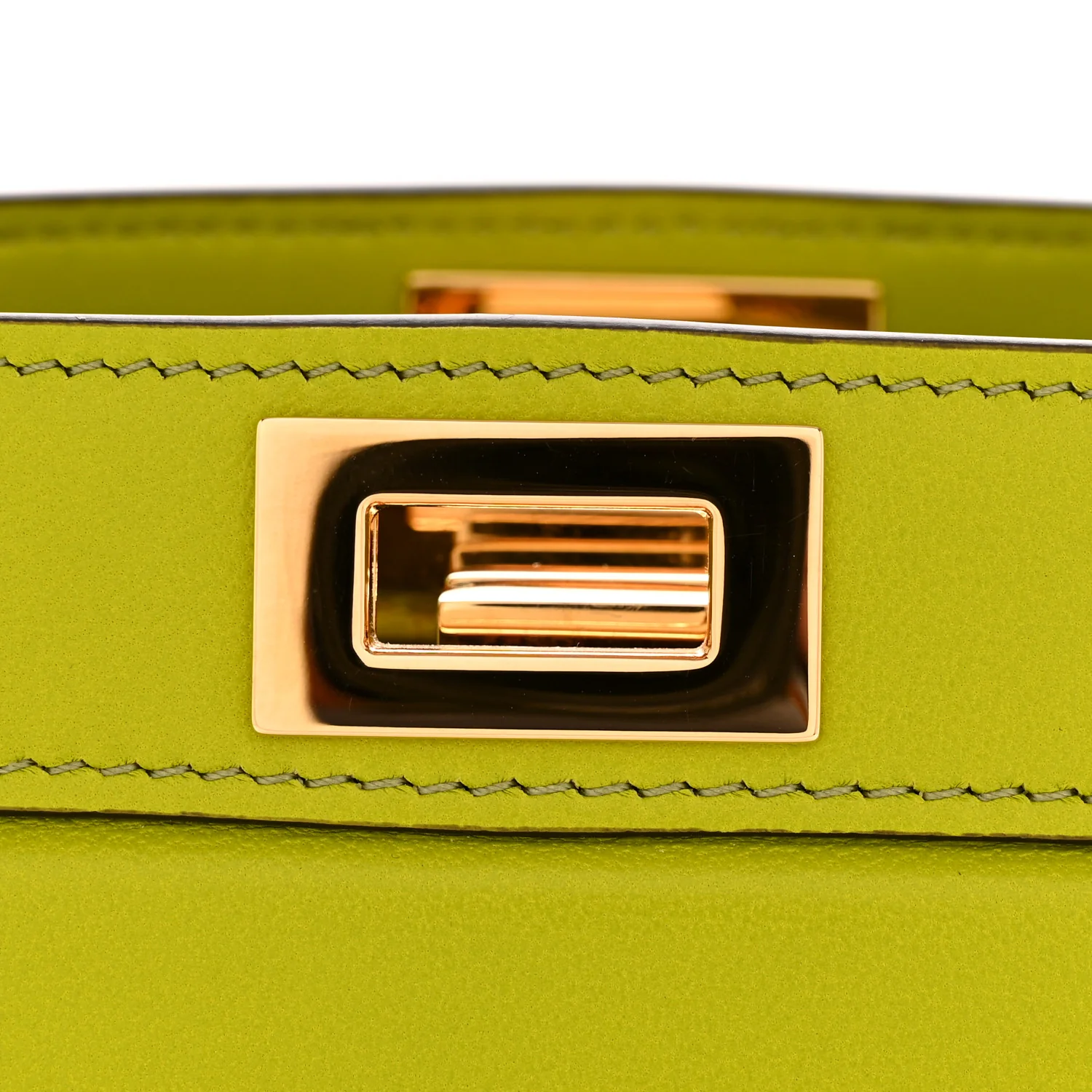 Shiny Nappa Petite Peekaboo I SEE U Satchel  Wasabi