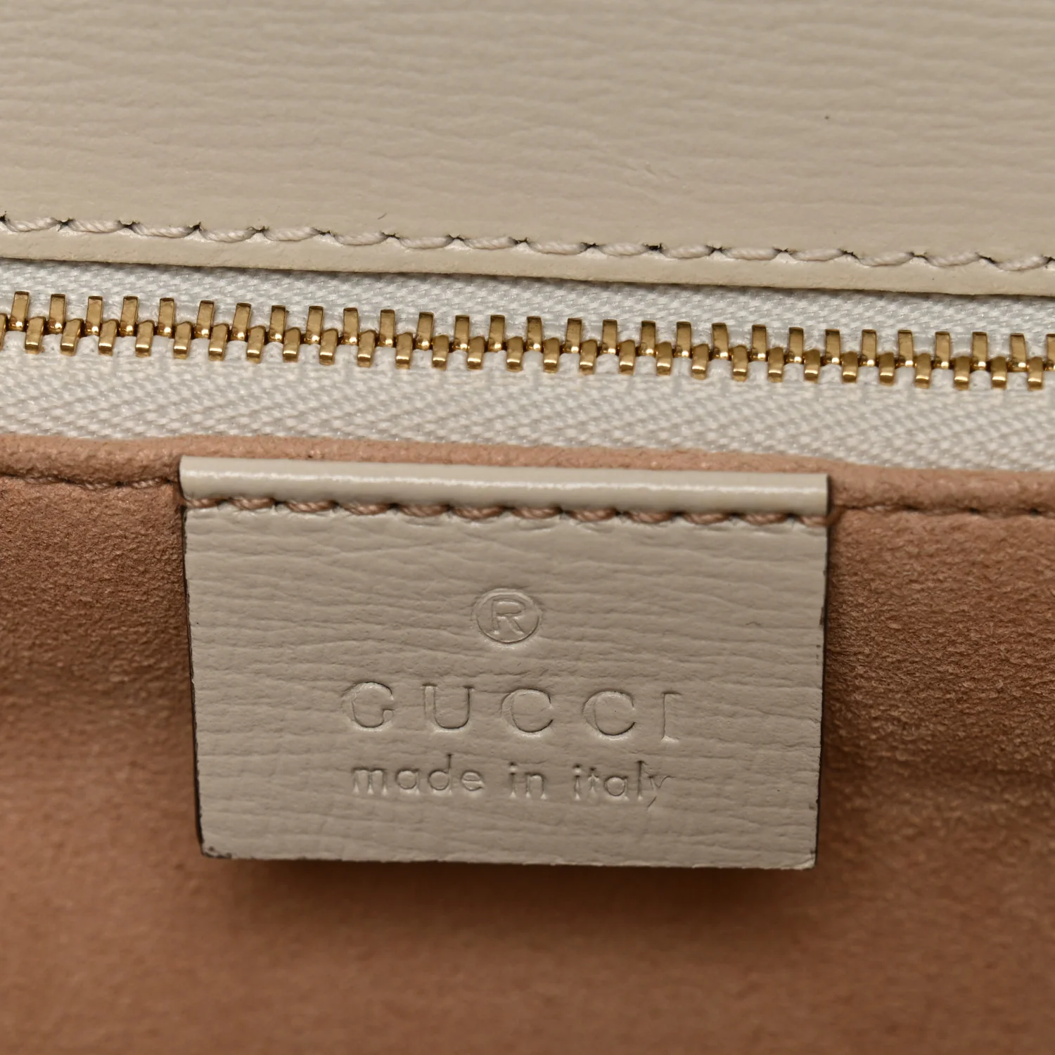 GG Supreme Monogram Horsebit 1955 Shoulder Bag Beige Mystic White