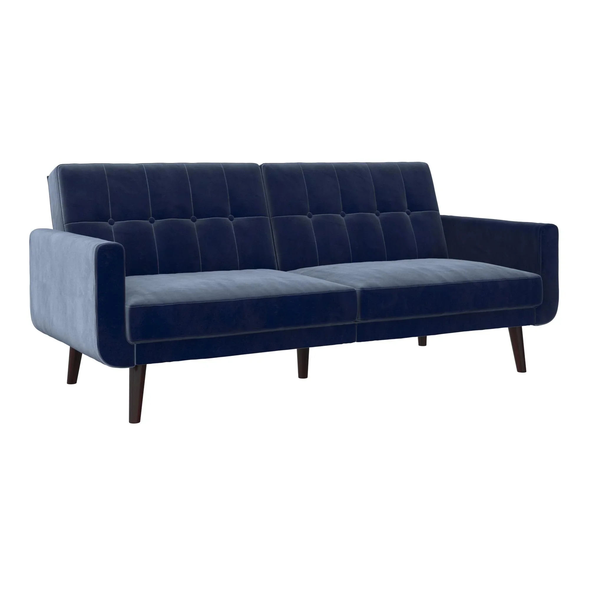 Better Homes & Gardens Nola Modern Futon, Camel Faux Leather
