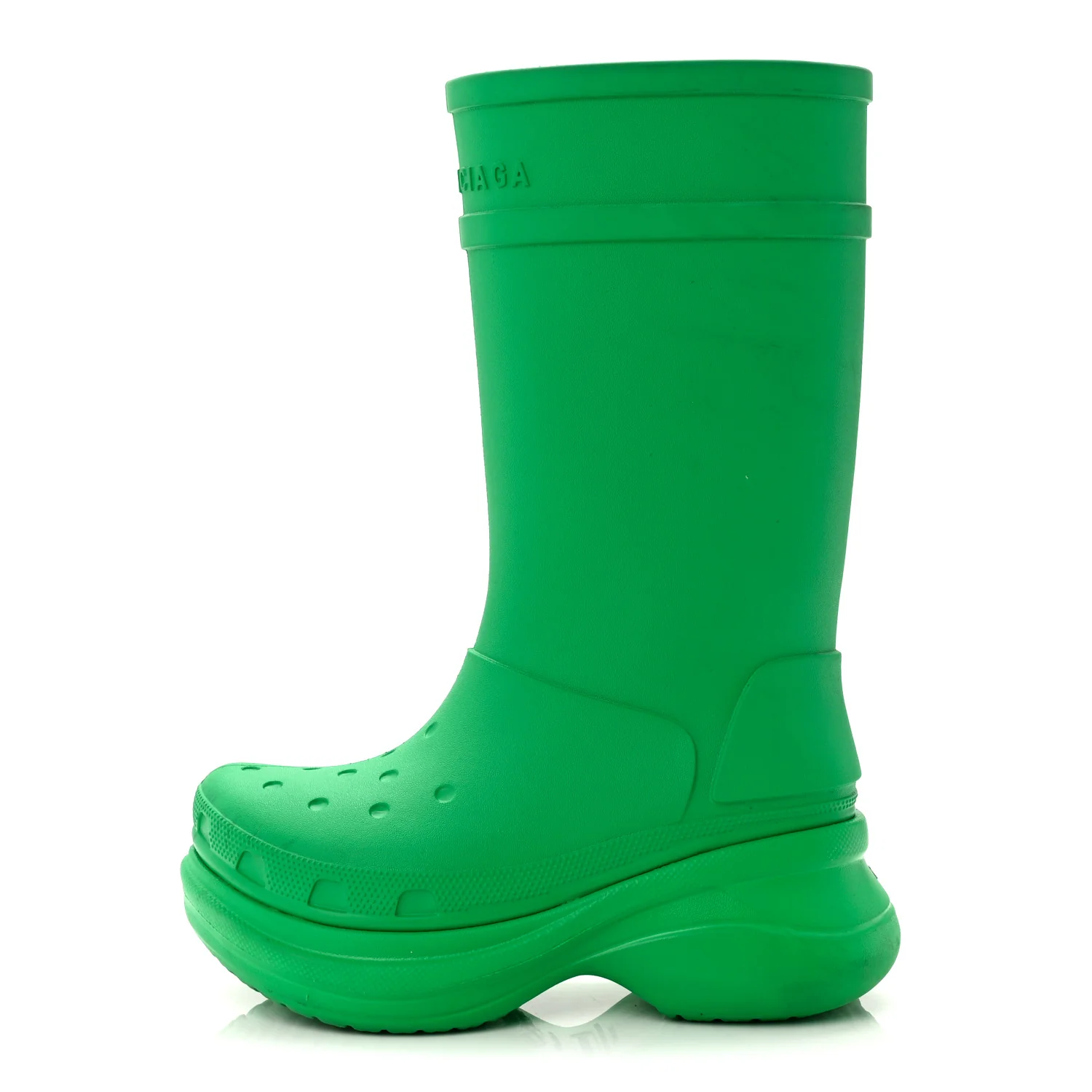 X CROCS Rubber Womens Rain Boots 36 Grass Green
