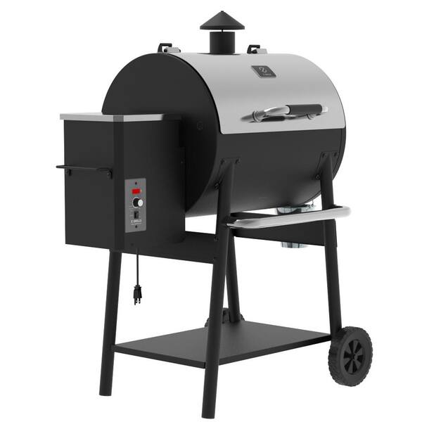 590 sq. in. Pellet Grill and Smoker. Stainless Steel