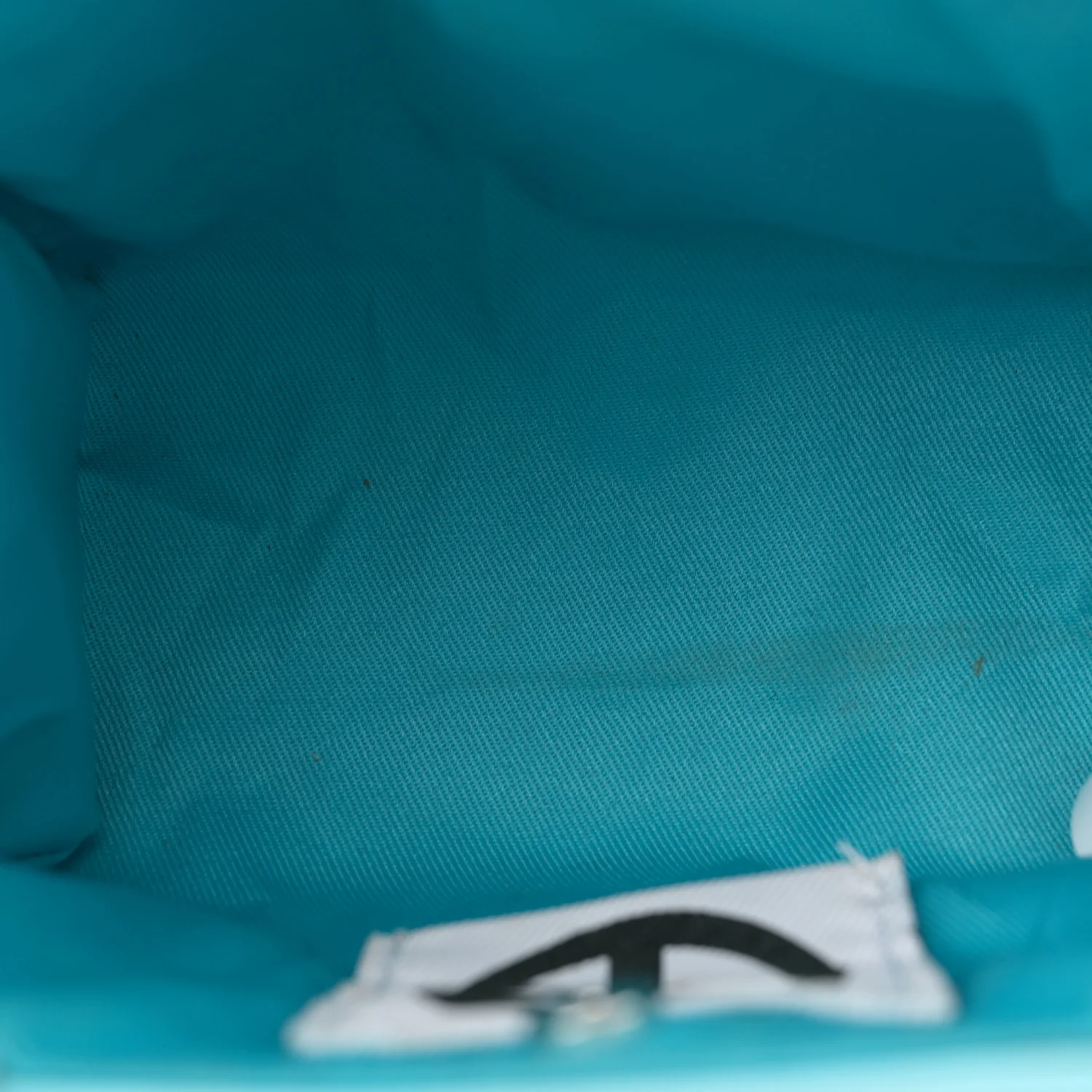 Vegan Leather Small Shopping Bag Pool Blue