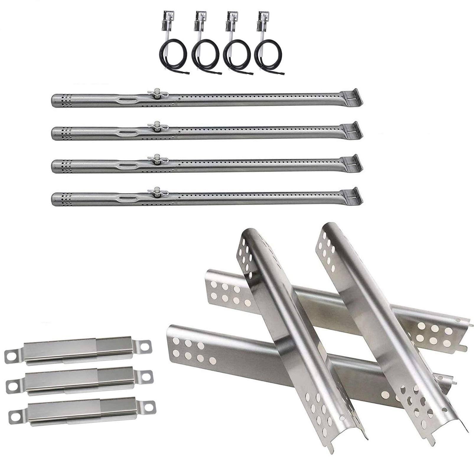 Replacement Parts for Charbroil Advantage 463344116 Grill, Grill Pipe Burner, Heat Plate Shield, Adjustable Carryover Tube and Grill Igniter