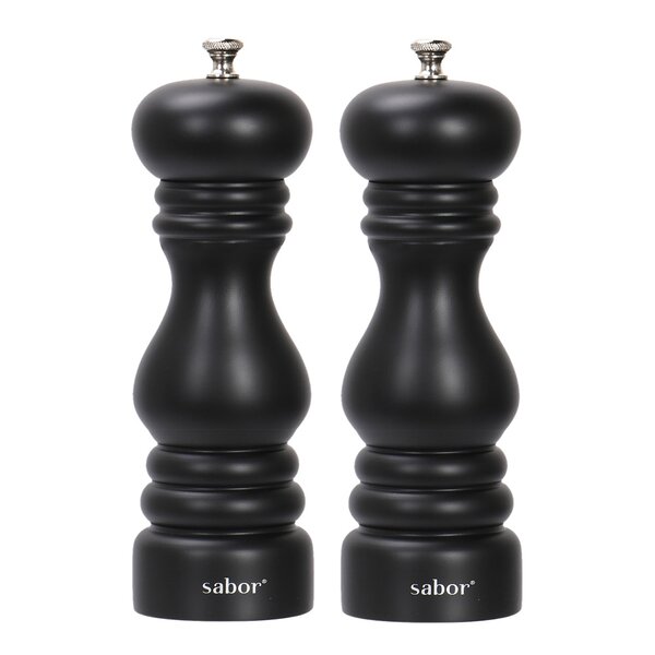 Salt & pepper sett 15 cm matt svart