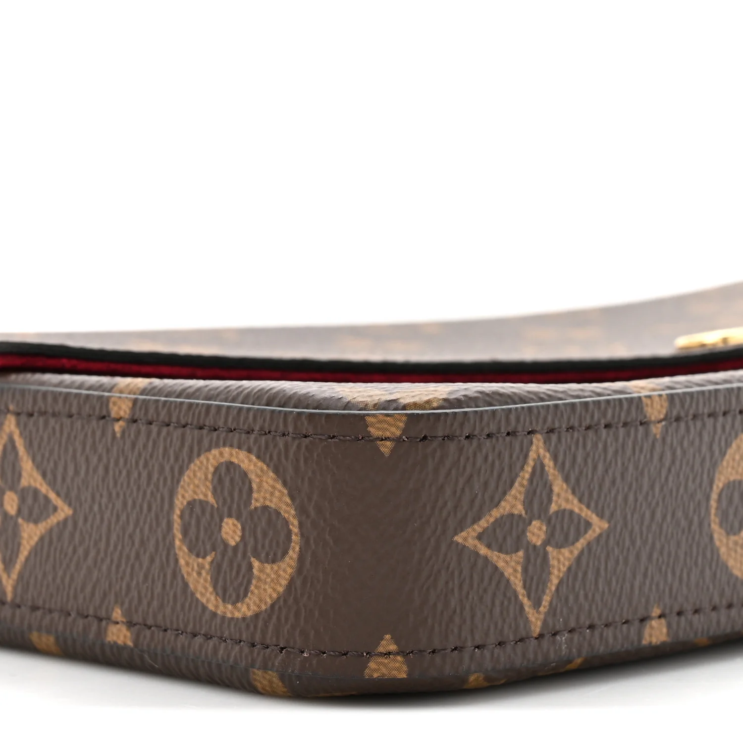 Monogram Pochette Felicie Chain Wallet Fuchsia