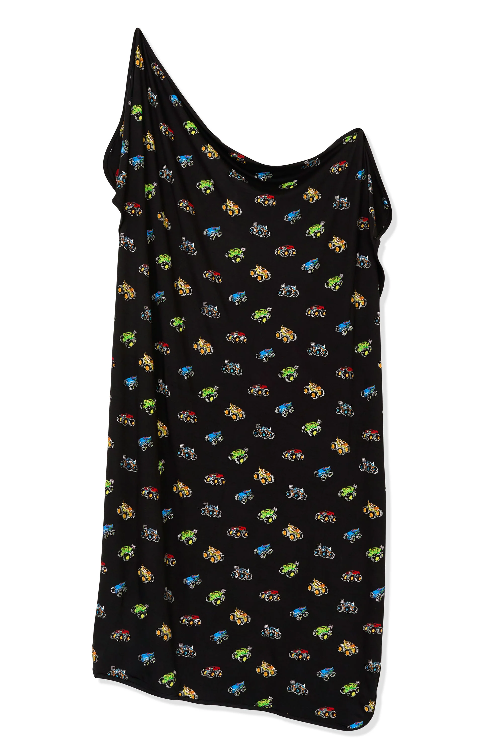 Swaddle Blanket in Monster Truck