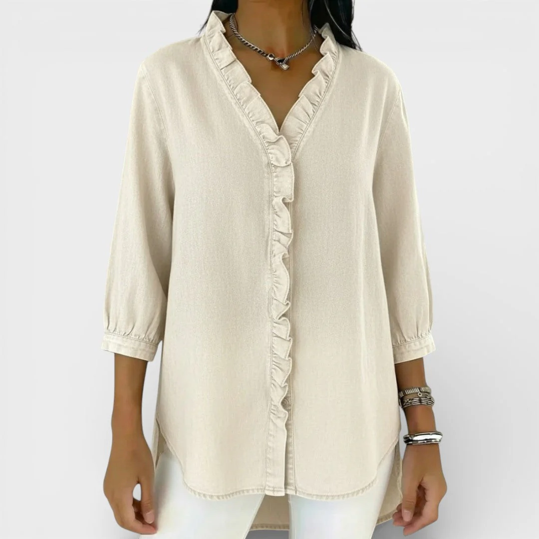 ChicRuffle - Blouse élégante à volants