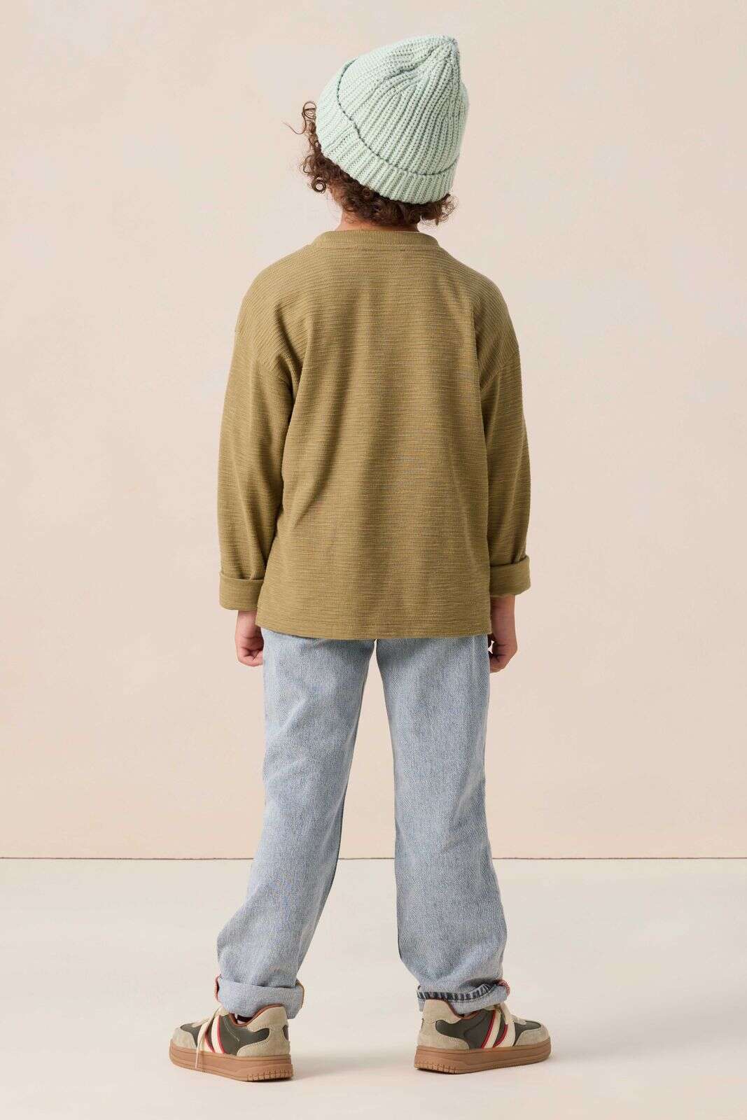 Lichtblauwe straight leg jeans