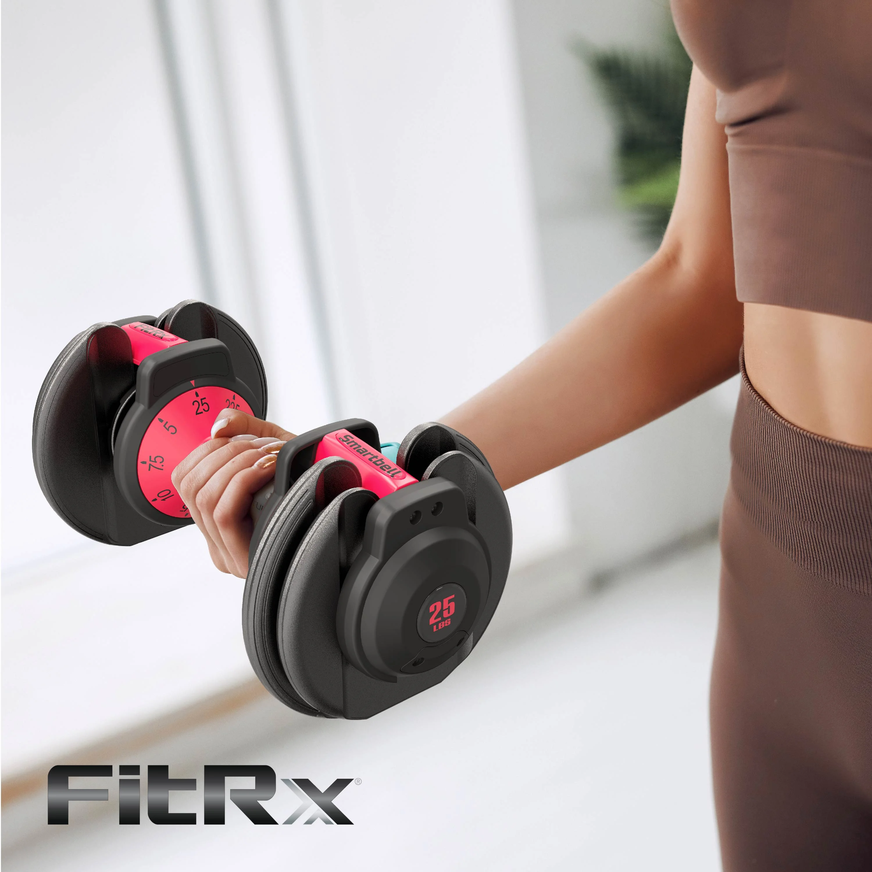 Adjustable Dumbbells 2-Pack, 25lb SmartBell Dumbbell Set with 9-in-1 Quick-Select Weights, 2.5lb Increments for Home Gym - Image 5