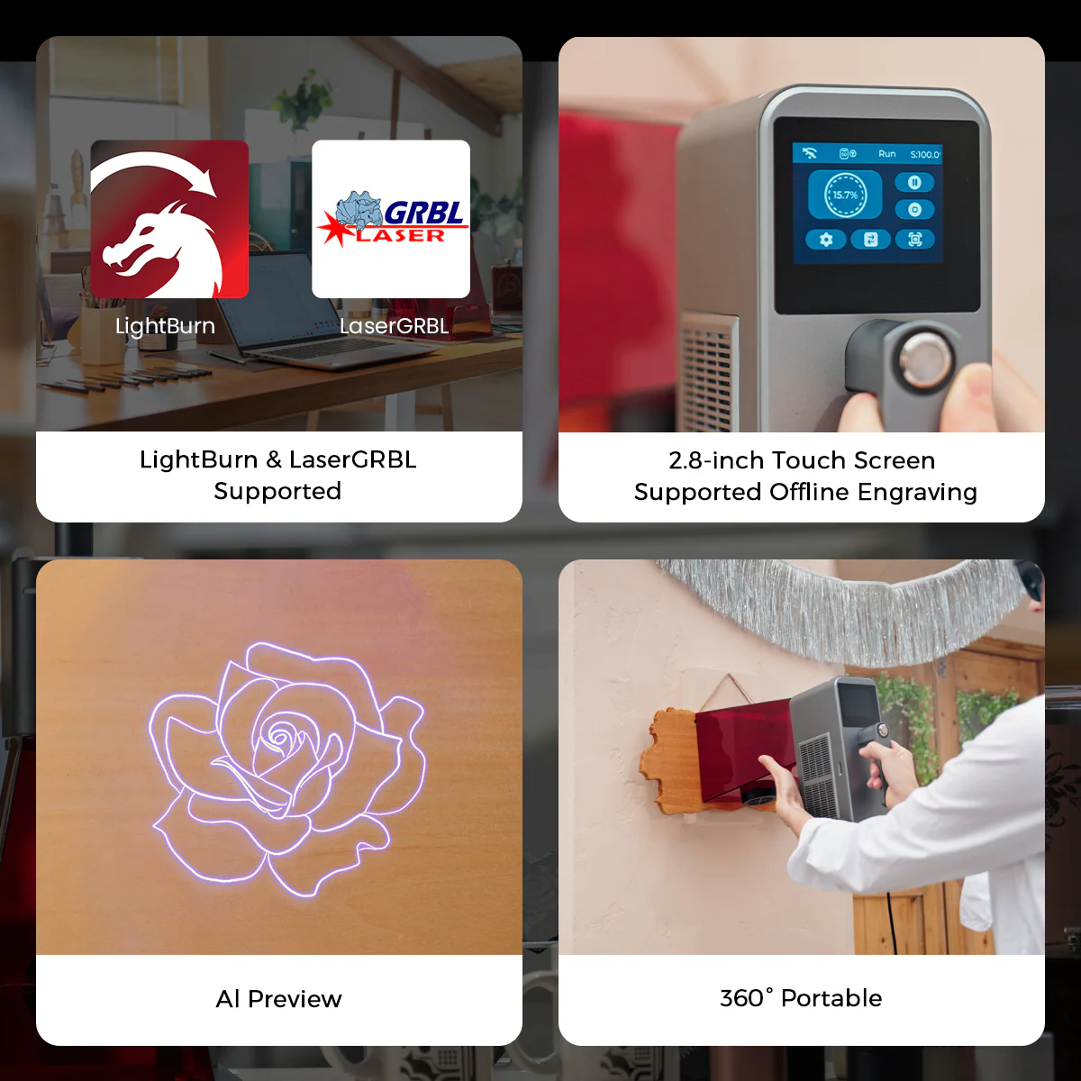 Graveur laser IA Nano Duo allongé